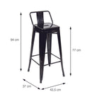 Banqueta Apolo com encosto