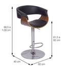 Banqueta Zeus Madeira Acolchoada