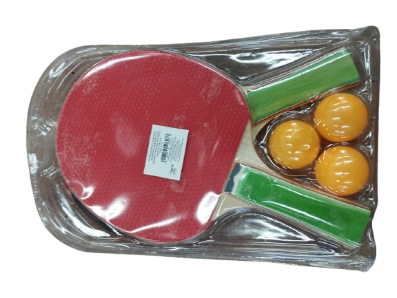 KIT TÊNIS DE MESA PING PONG 2 RAQUETES E 3 BOLAS