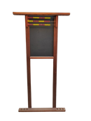 Kit com 6 tacos, 1 taqueira luxo, 1 Jogo Bolas Numeradas e giz azul e branco