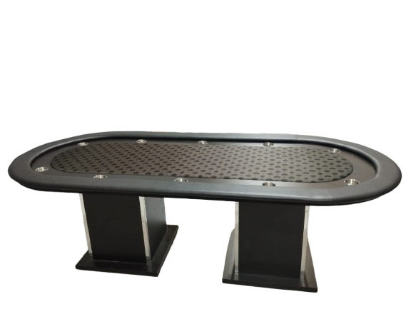 Mesa de Poker com Pista, Porta-copos e Borda acolchoada