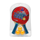 KIT TÊNIS DE MESA PING PONG 2 RAQUETES E 3 BOLAS SIMPLES