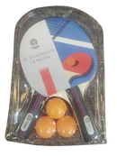 KIT TÊNIS DE MESA PING PONG ESPECIAL 2 RAQUETES E 3 BOLAS SIMPLES