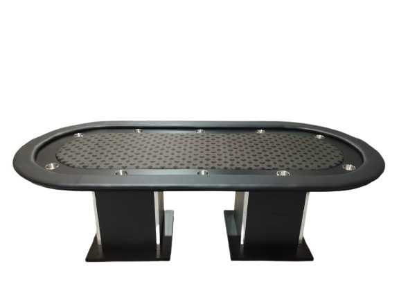 Mesa de Poker com Pista, Porta-copos e Borda acolchoada