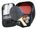 Kit com bolsa de transporte, 2 Raquetes, 3 bolinhas e 1 rede Retrátil Tênis de Mesa
