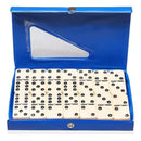 Domino Profissional De Osso Estojo Com 28 Peças 8mm