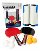 Kit 2 Raquetes, 6 bolinhas e 1 rede Retrátil Tênis de Mesa