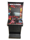 Máquina de videogame fliperama FS Preta com 4300 jogos arcade e tela 21,5 polegadas - Fábrica da Sinuca