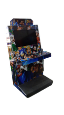 Máquina fliperama FS Luxo 32 polegadas adesivada com gabinete premium e 4300 jogos arcade - Fábrica da Sinuca