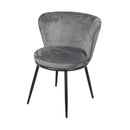 Cadeira Baco com base pintada de preto