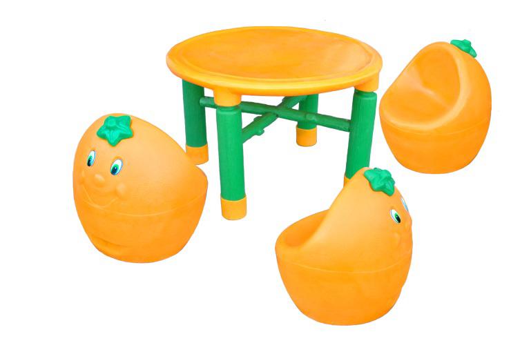 Conjunto Mesa e Banquetas Frutas