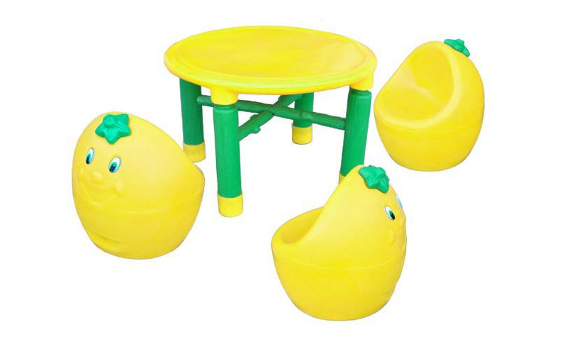 Conjunto Mesa e Banquetas Frutas