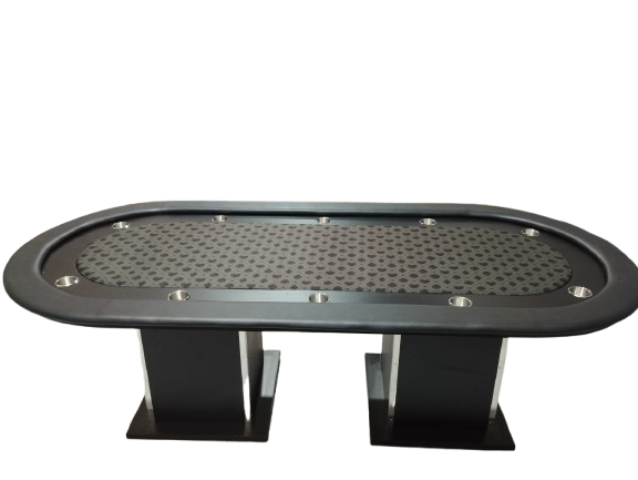 Mesa de Poker com Pista, Porta-copos e Borda acolchoada