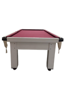 Mesa de Sinuca Elite FS Branca com Redinhas 2.20x1,20m.