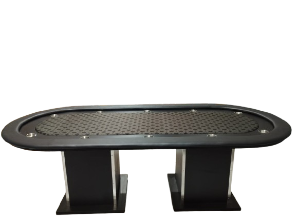 Mesa de Poker com Pista, Porta-copos e Borda acolchoada