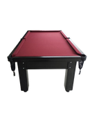 Mesa de Sinuca FS Preta com Redinhas 1,88x1,17m