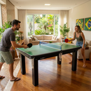 Mesa 3 Em 1 - Sinuca/ping Pong/futebol Botão Procópio