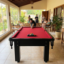 Mesa de Sinuca FS Preta com Rede 2,20x1,20m
