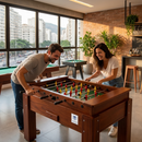 Mesa de Pebolim FS Oficial com Ferros Passantes com Gaveta
