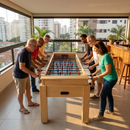 Mesa de Pebolim FS Gigante para 8 jogadores com Ferros Embutidos