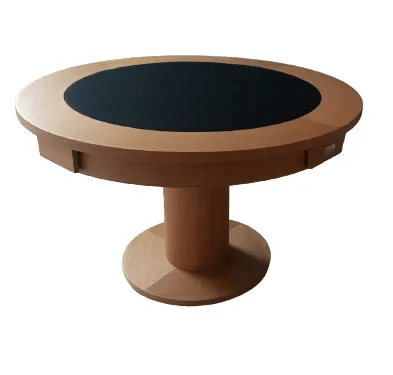 Mesa de Carteado Redondo com Gavetas